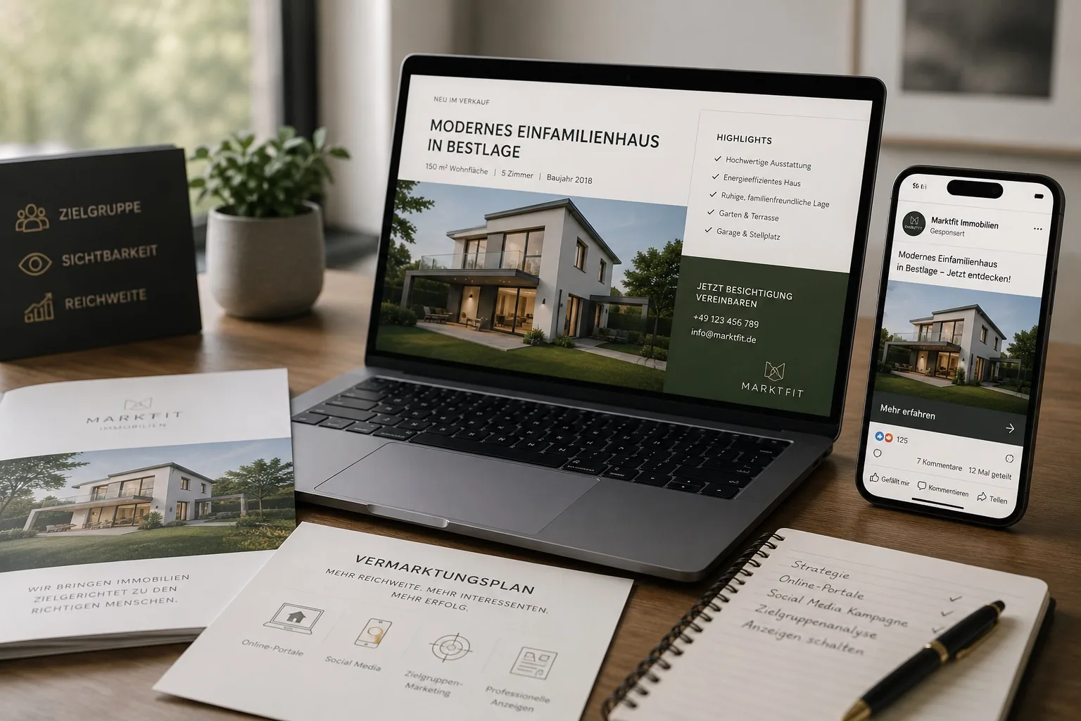 Immobilienvermarktung auf Online-Plattformen und Immobilienportalen